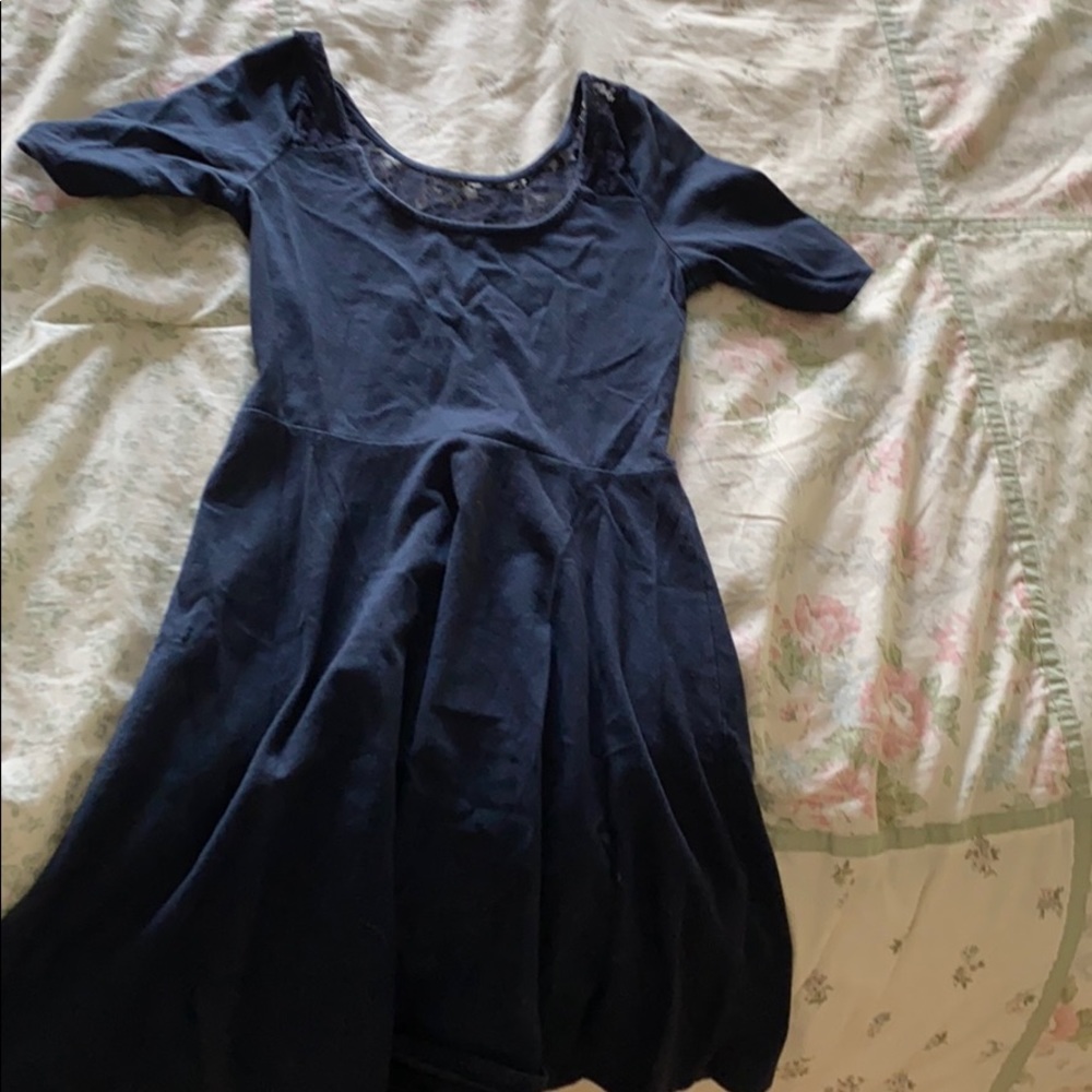 Nice navy blue dress.